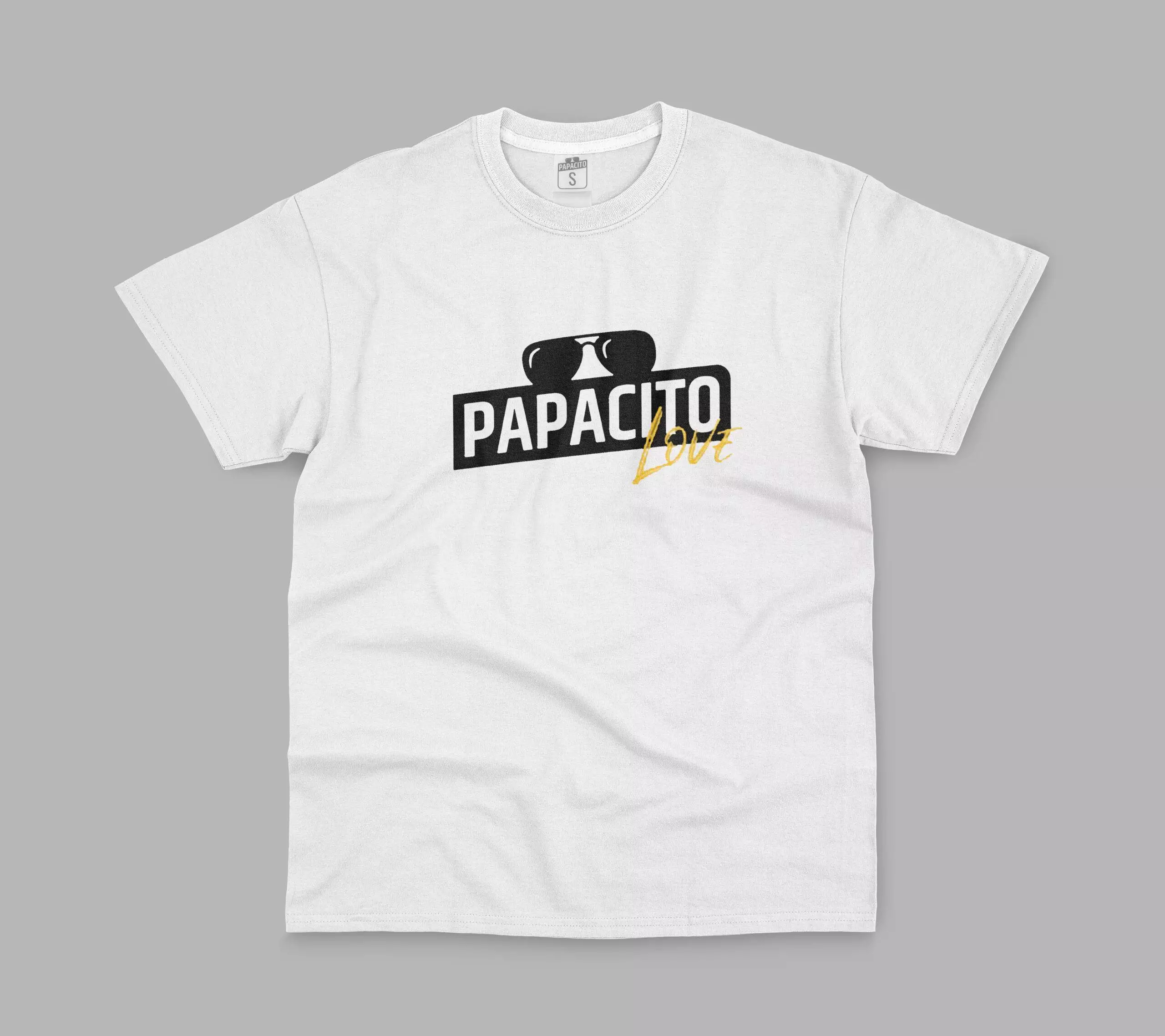 Papacito love - papacito white shirt scaled 1